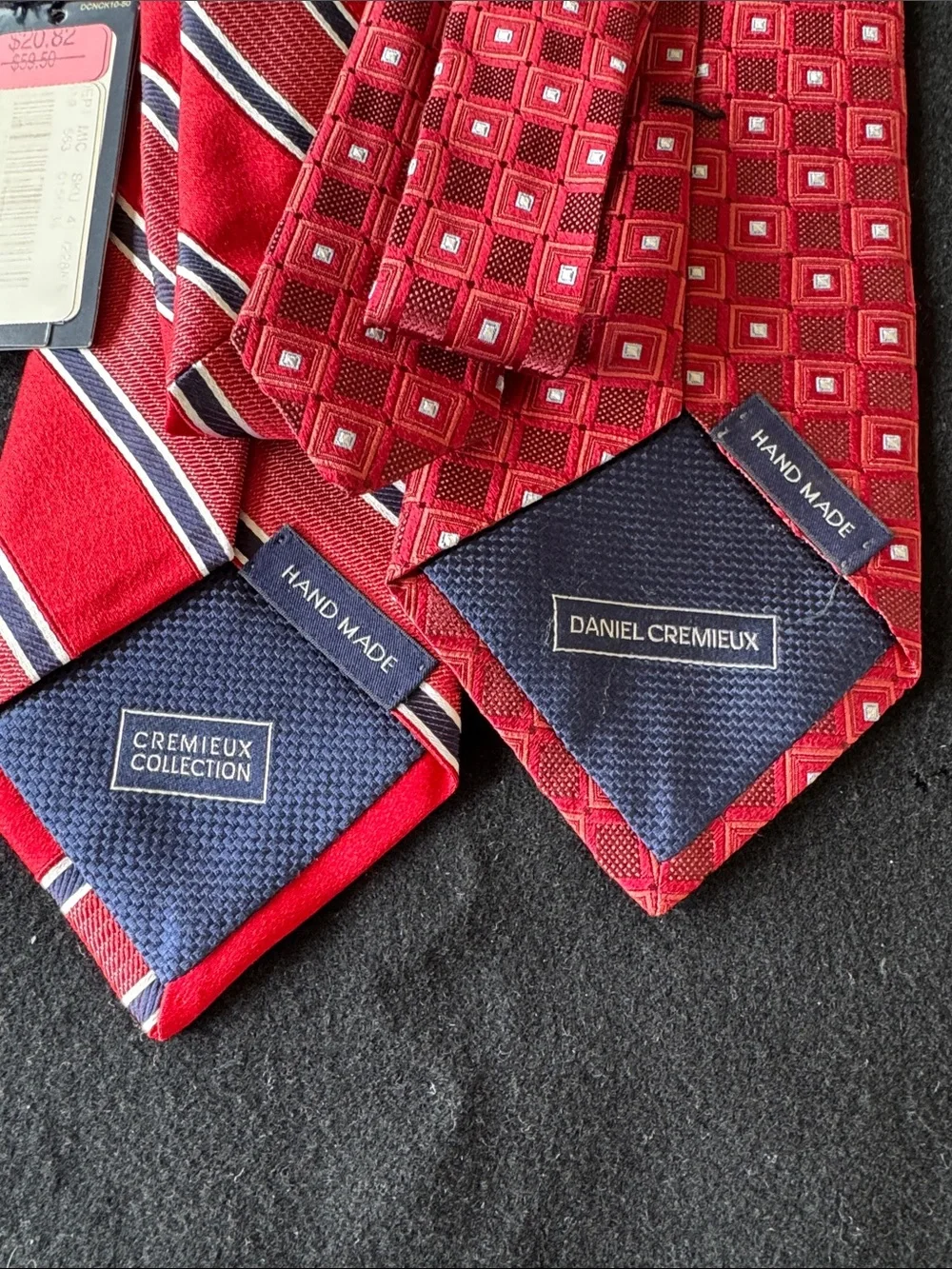 Daniel Cremieux Red Patterned & Striped Neckties